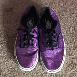 Purple glitter vans!!!!
